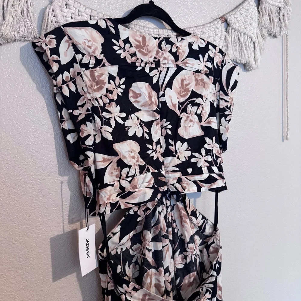 Jason Wu‎ Floral Open Back Maxi Dress